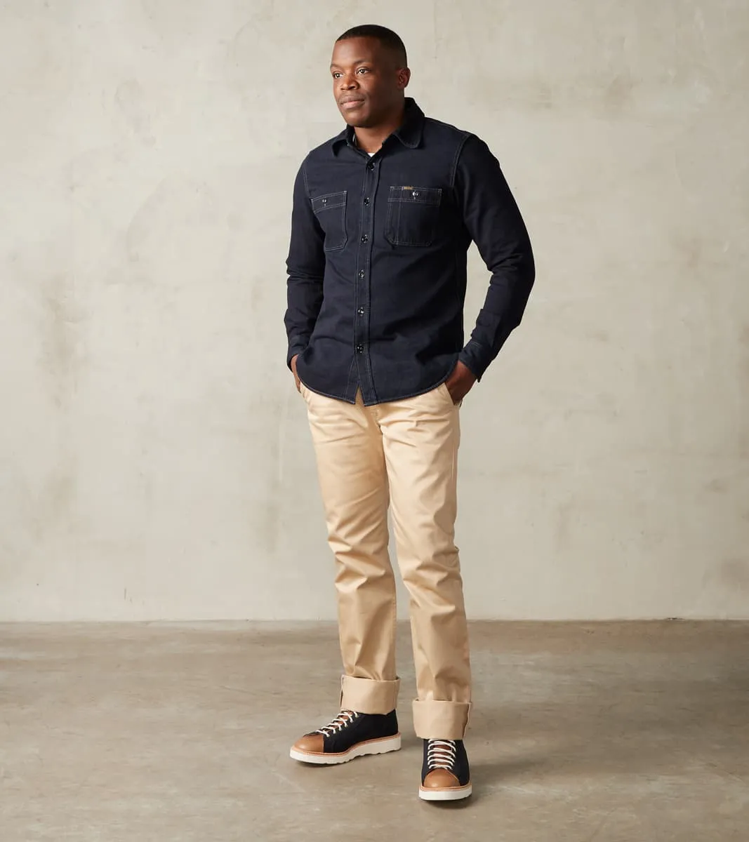 721-KHA - Slim Tapered - Mercerized Selvedge Khaki Chino