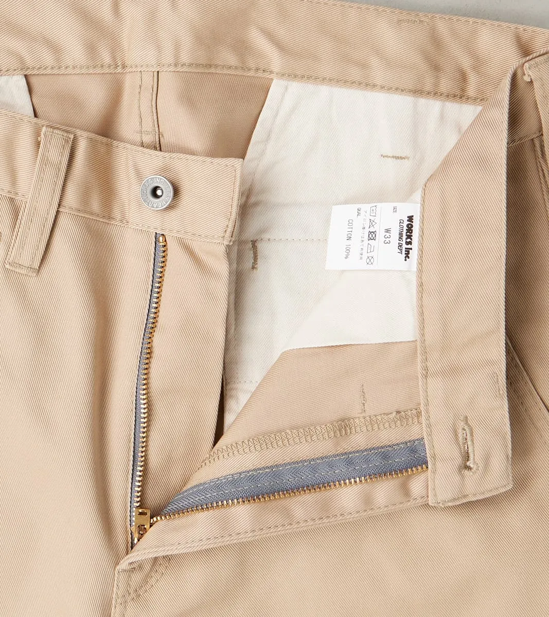 721-KHA - Slim Tapered - Mercerized Selvedge Khaki Chino