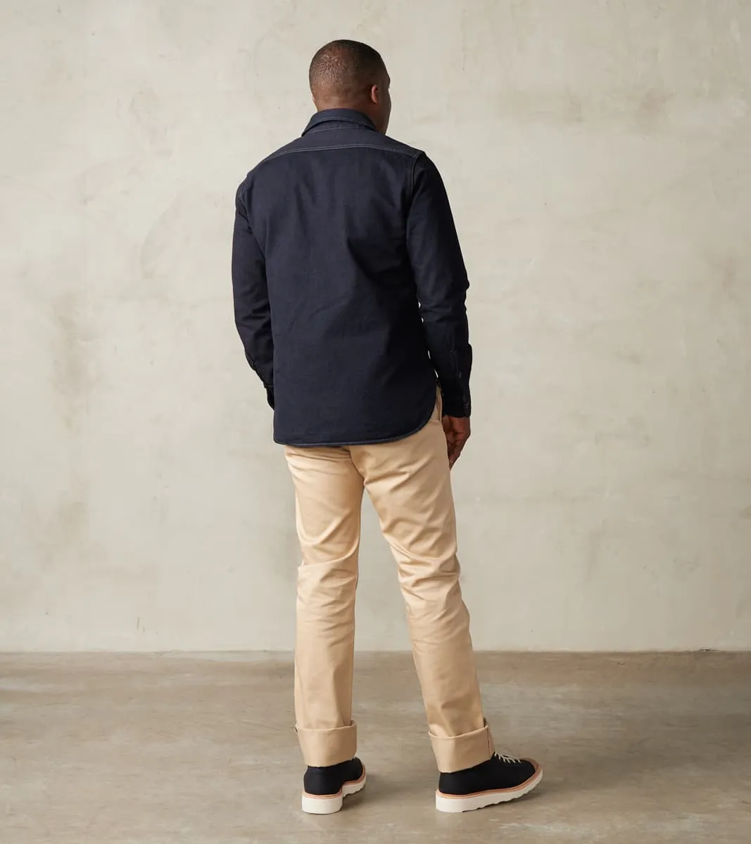 721-KHA - Slim Tapered - Mercerized Selvedge Khaki Chino