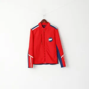 Anba Of Austria Women S Jacket Red Nylon Vintage Nylsuisse 70s Full Zipper Top