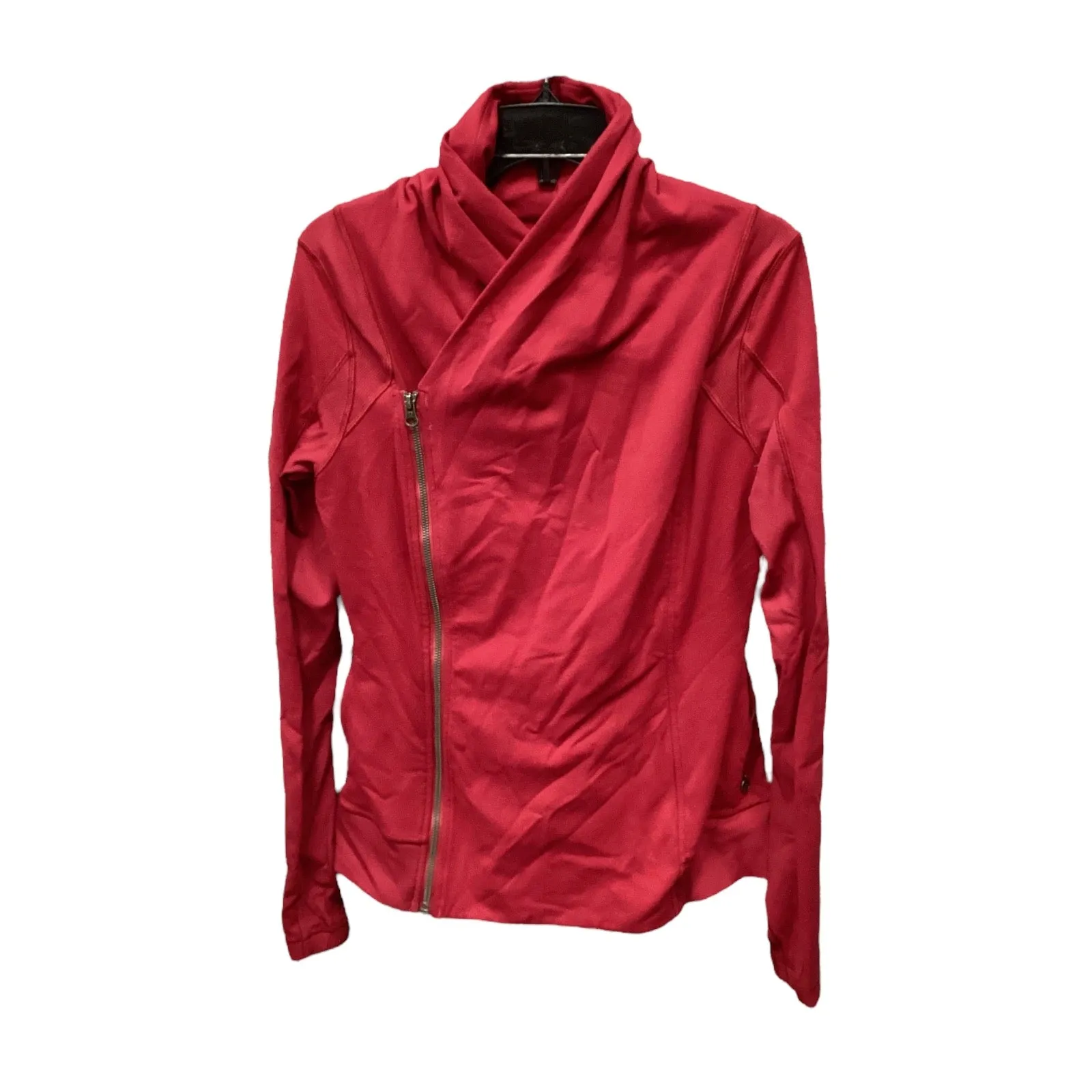 Athletic Jacket By Lululemon In Red, Size: S