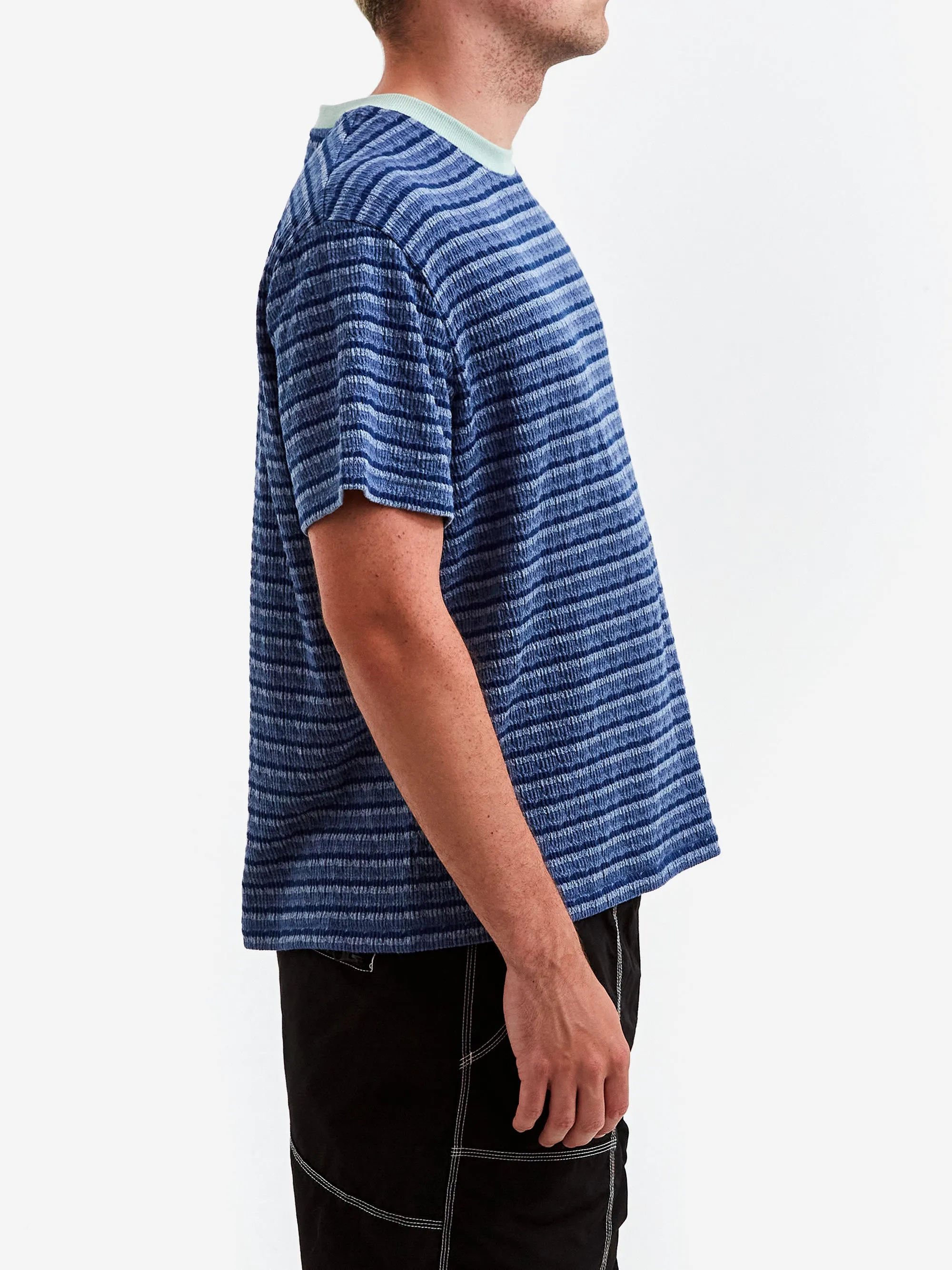 Brain Dead Pruned Short Sleeve T-Shirt - Blue