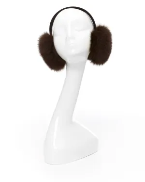 Brown Fox Fur Earmuffs