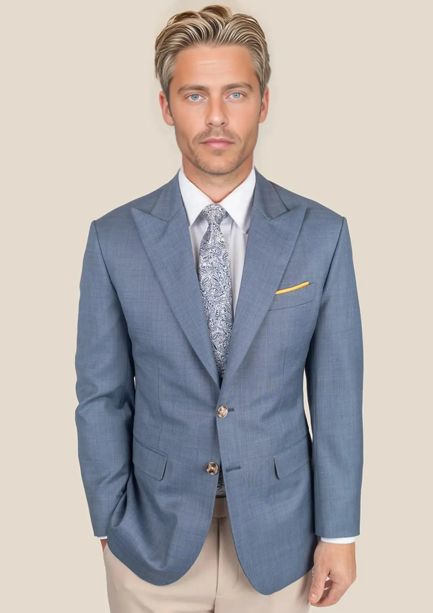 Bryant Vista Blue Sharkskin Jacket