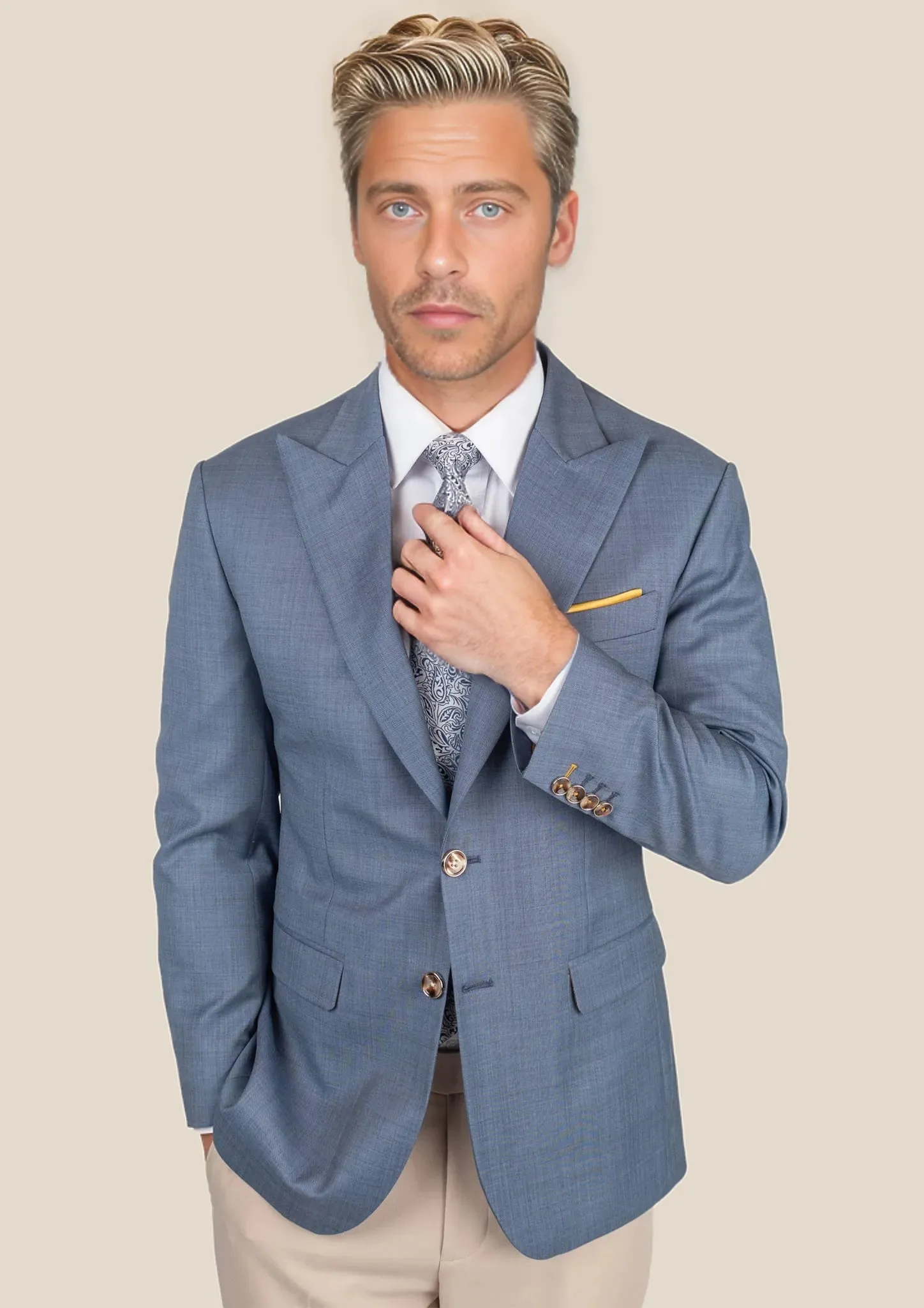 Bryant Vista Blue Sharkskin Jacket