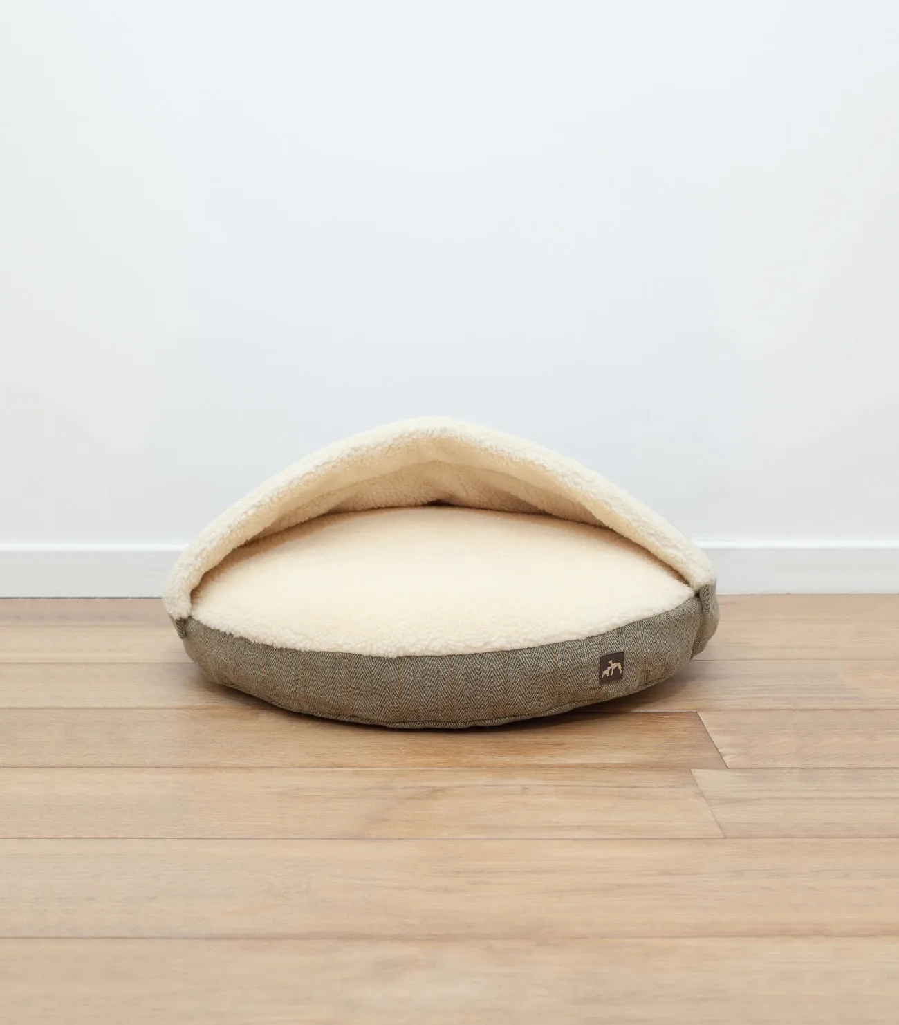 Country and Twee Tweed Cave Dog Bed