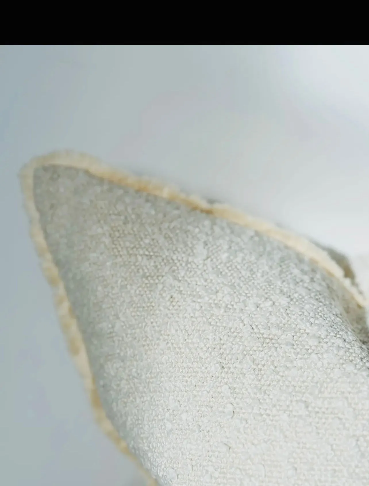 Cream Luxury Sherpa Boucle Cushion Cover - 45cm x 45cm