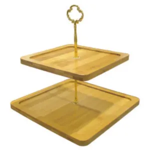 Double Layer Square Tray with Holder