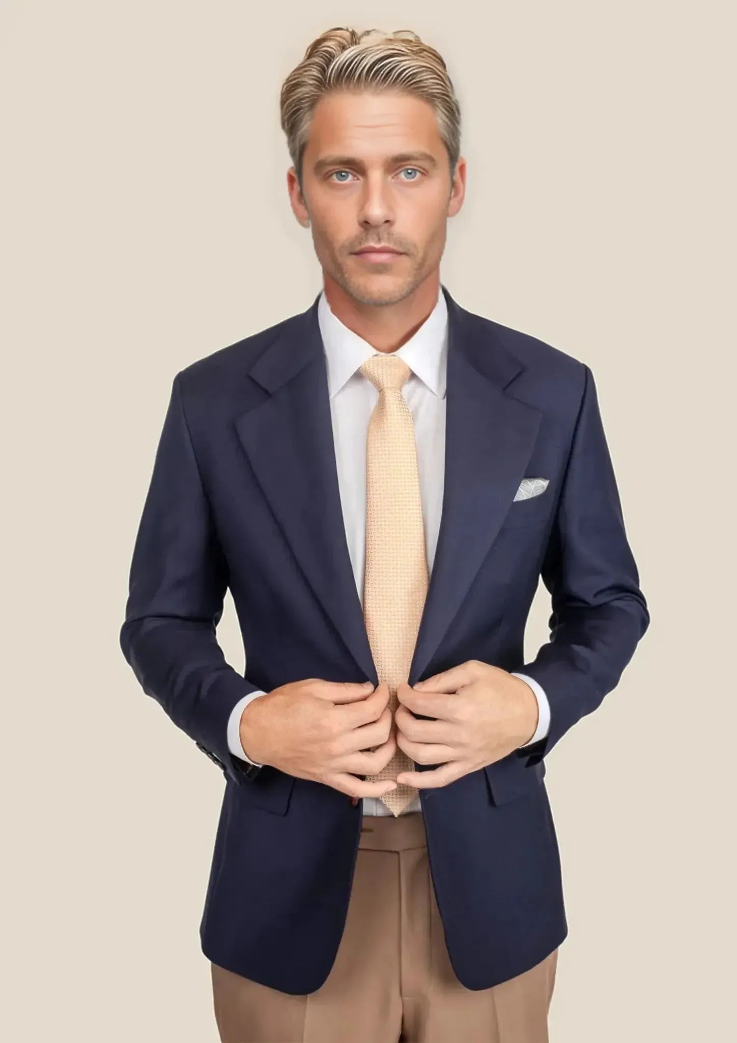 Ellis Stratos Blue Sharkskin Jacket