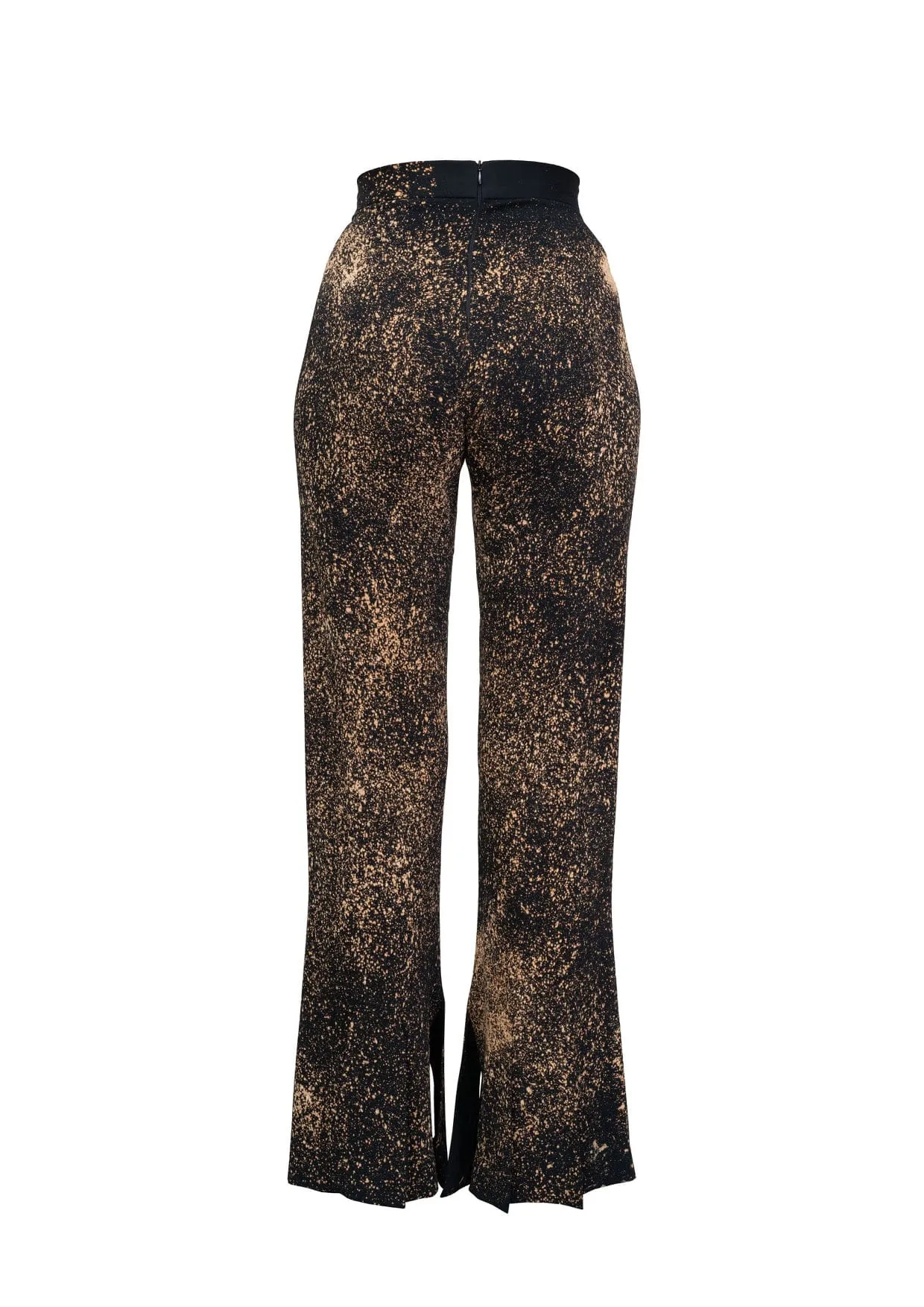 Emma Split-Hem High-Waisted Trousers