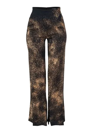 Emma Split-Hem High-Waisted Trousers