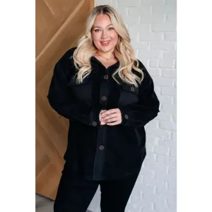 Fantastic in Fleece Jacket in Black