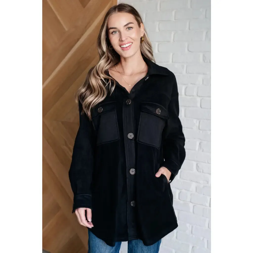 Fantastic in Fleece Jacket in Black