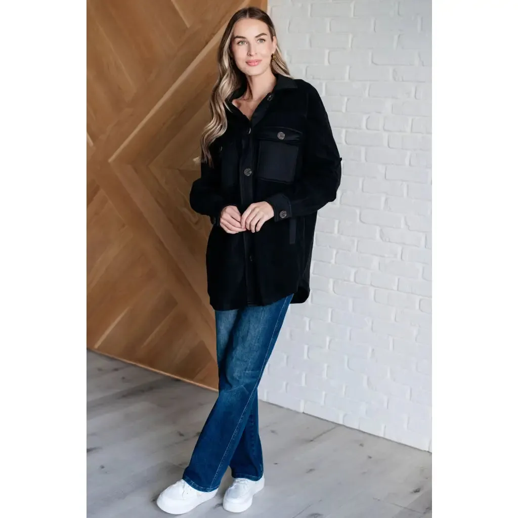 Fantastic in Fleece Jacket in Black