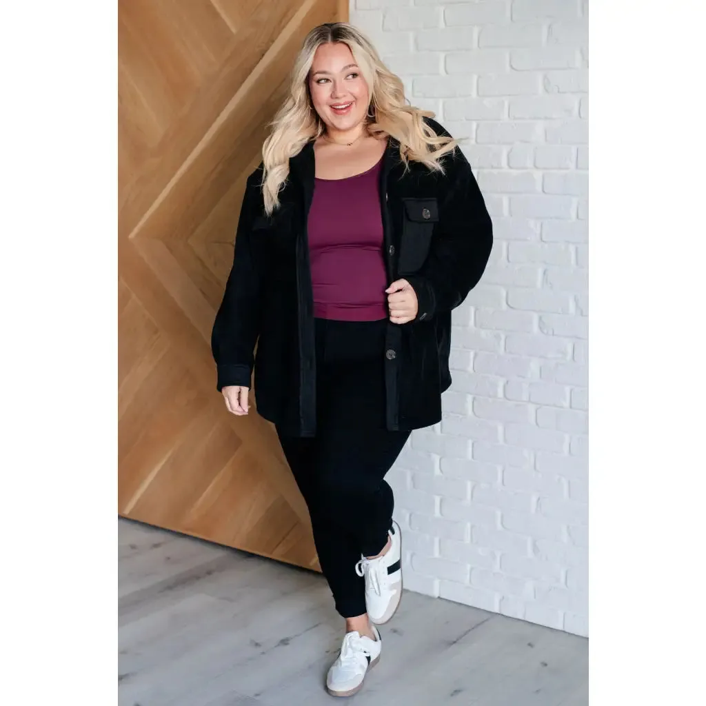 Fantastic in Fleece Jacket in Black