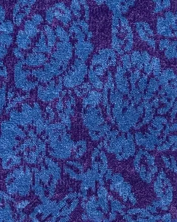 Floral Cropped Hoodie | Blue