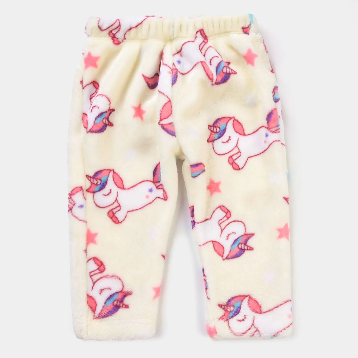 Infant Girls Sherpa 2PC Suit Character -Off White