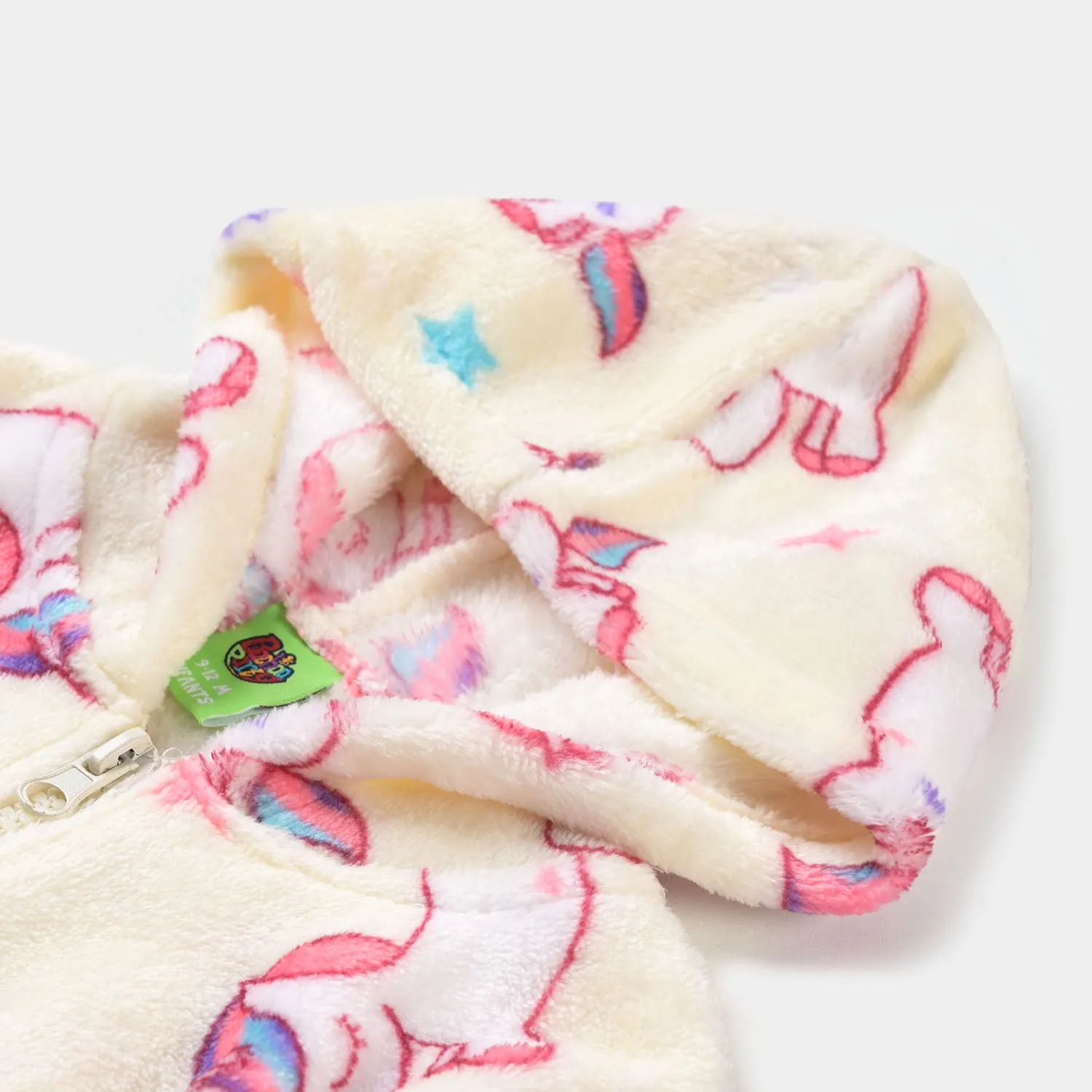 Infant Girls Sherpa 2PC Suit Character -Off White