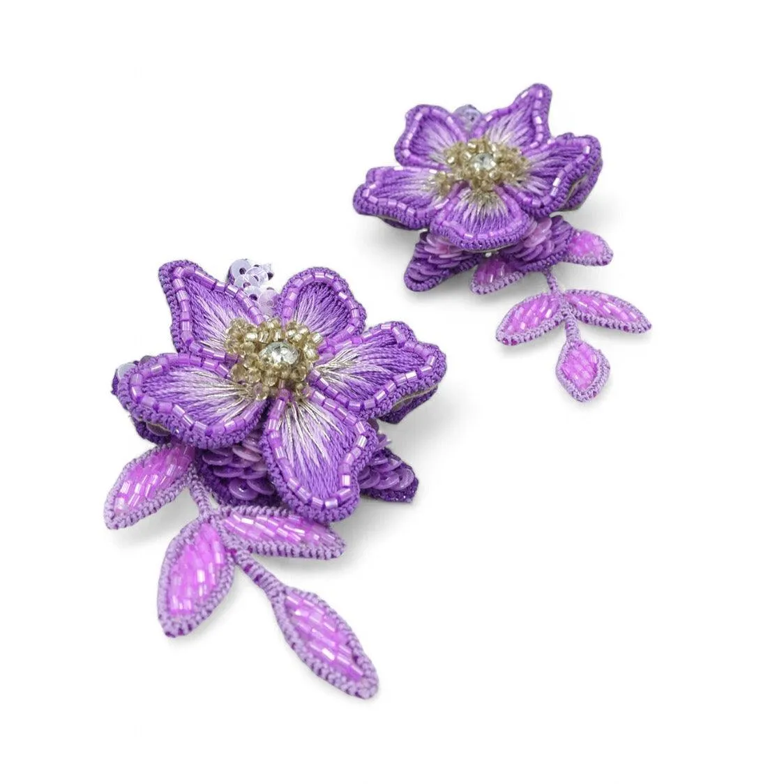 Iris - Purple (Necklace   Earrings)