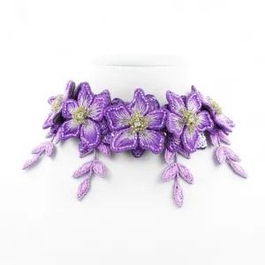 Iris - Purple (Necklace   Earrings)