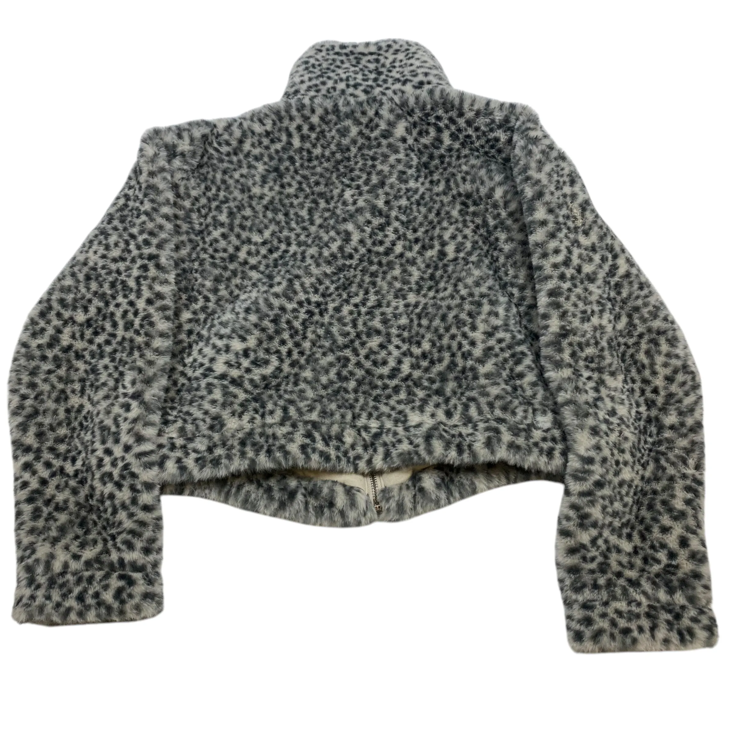 Jacket Faux Fur & Sherpa By Abercrombie And Fitch In Animal Print, Size: Xs