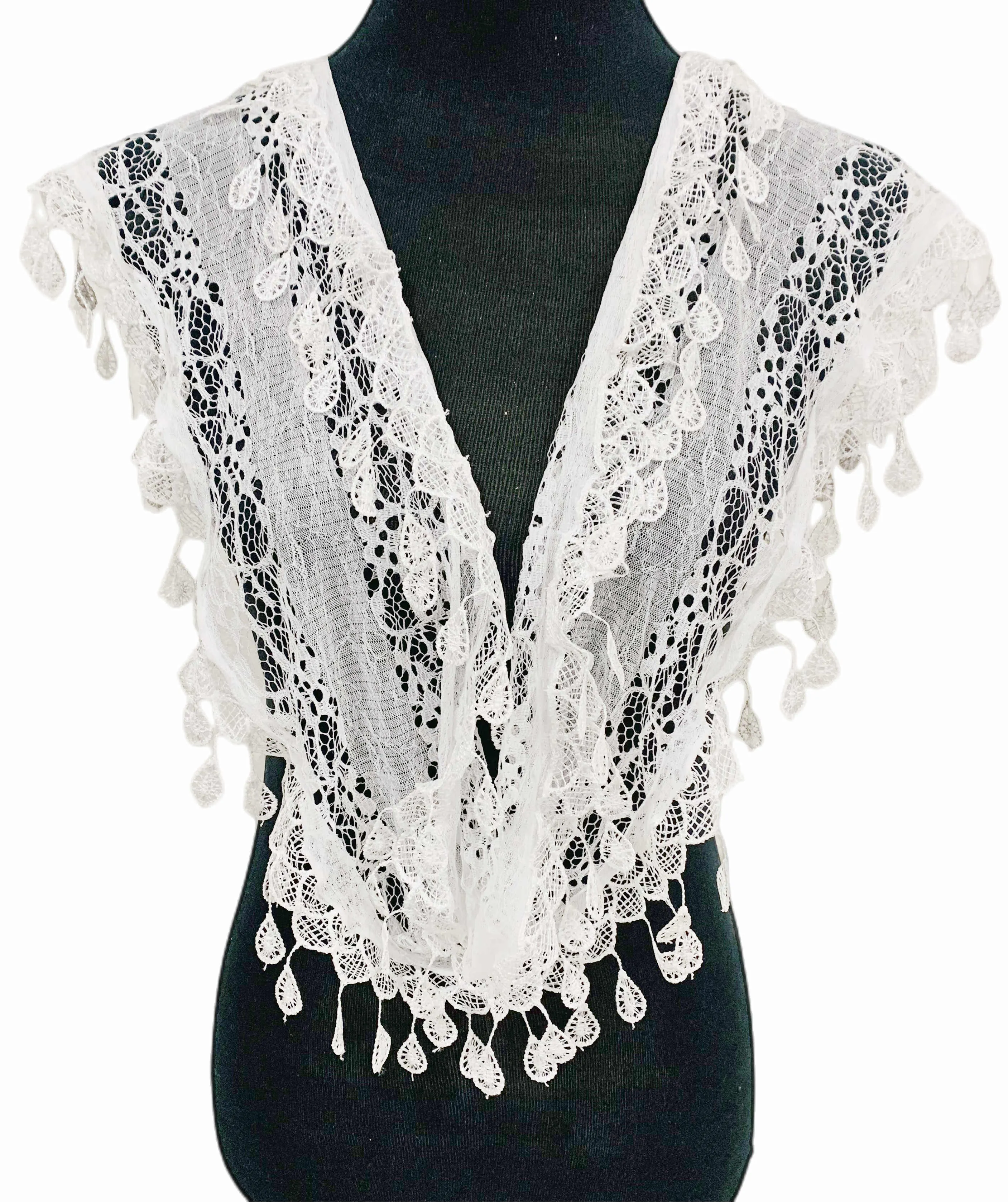 JC014906 8 Colors Gorgeous Elegant lace Infinity Scarf