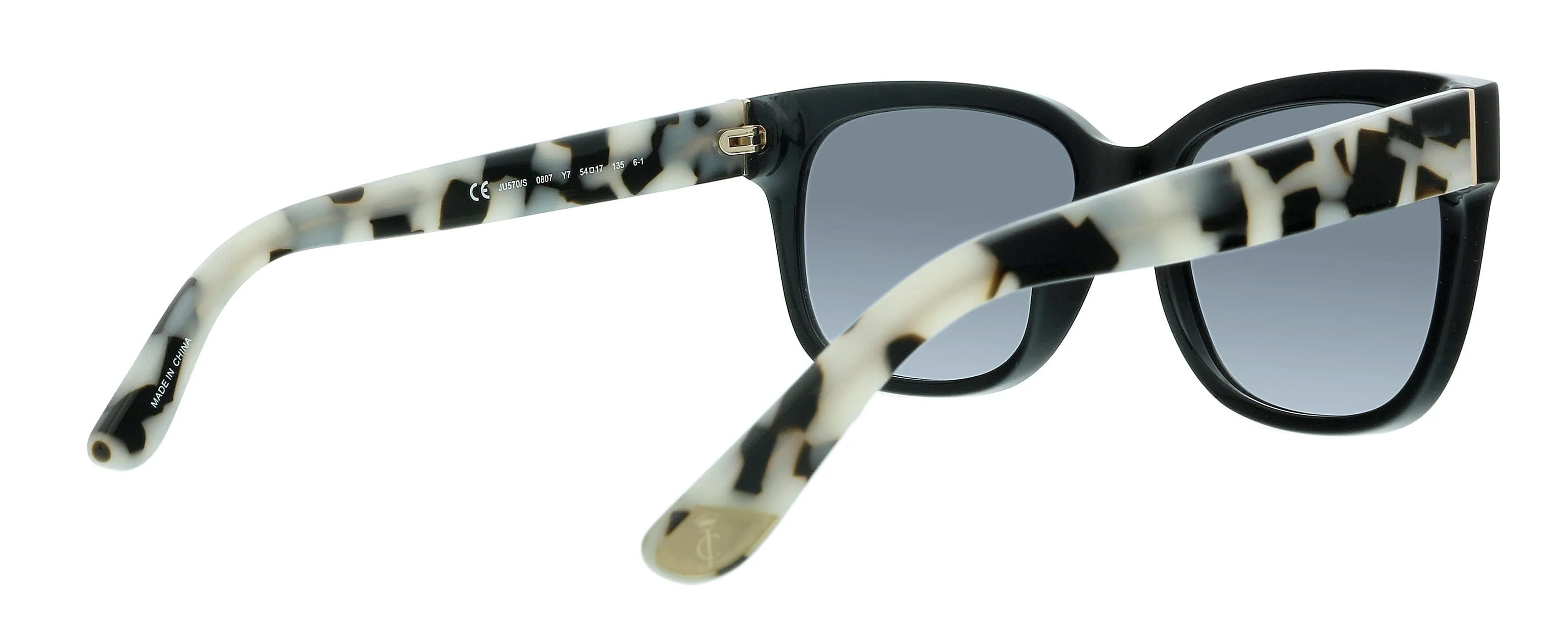 Juicy Couture JU 570/S Y7 0807 Black Square Sunglasses