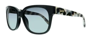 Juicy Couture JU 570/S Y7 0807 Black Square Sunglasses