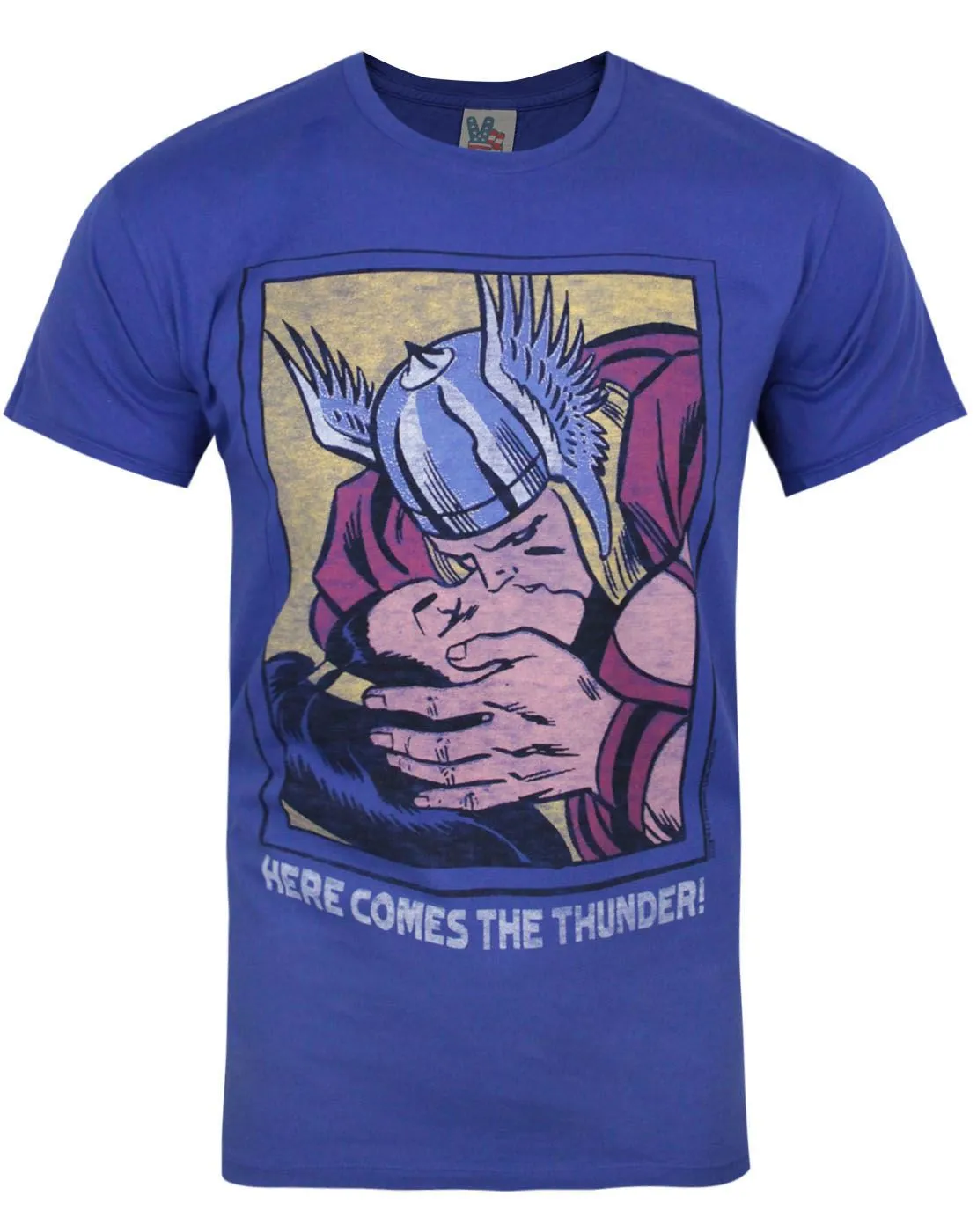 Junk Food Clothing Thor Mens Blue Short Sleeved T-Shirt
