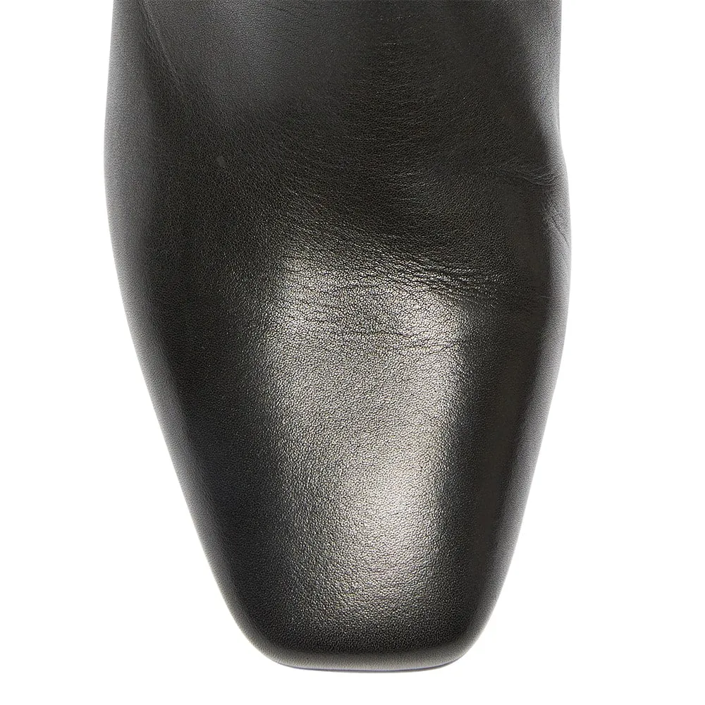 Khloe Boot in Black Leather