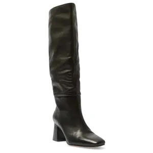 Khloe Boot in Black Leather