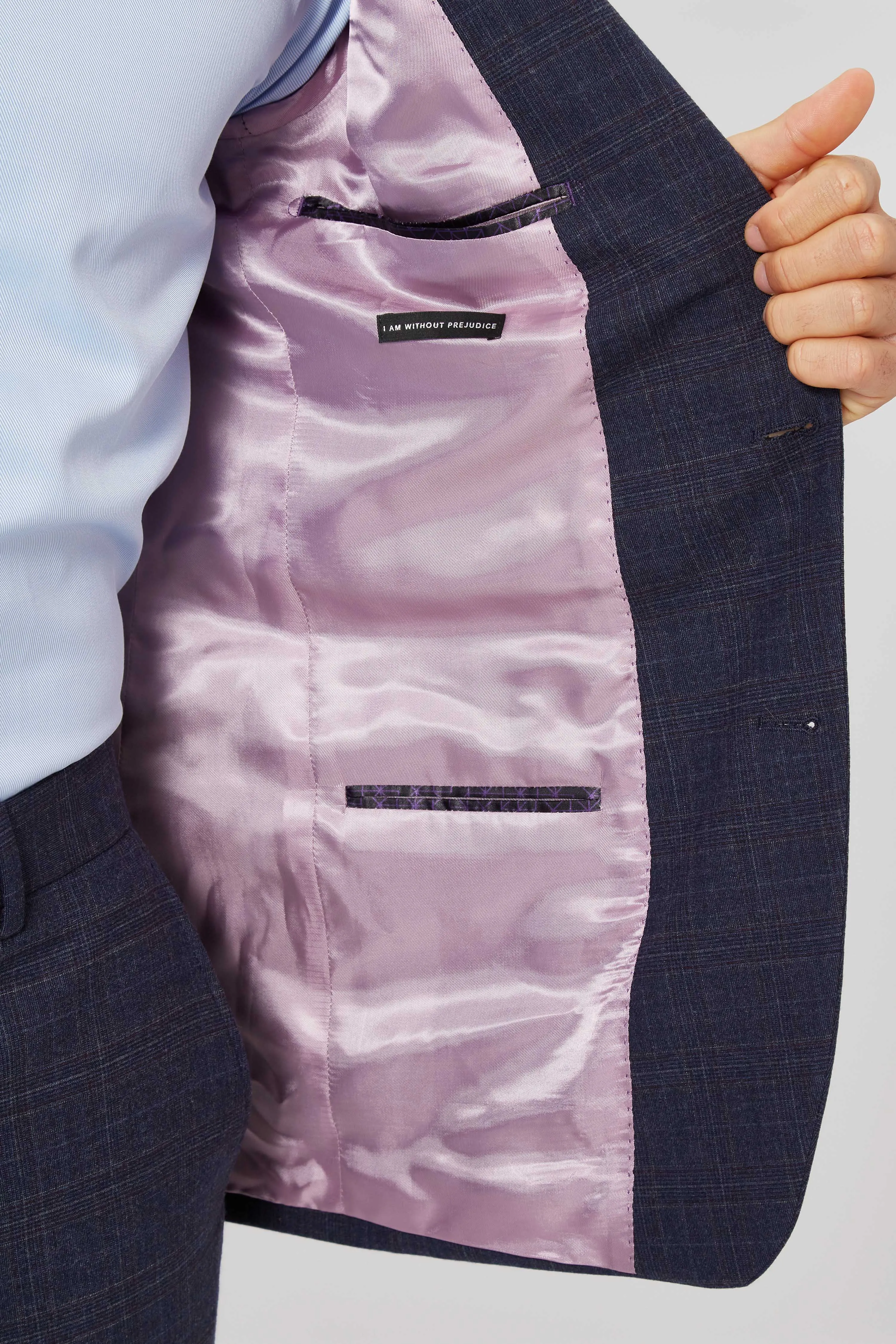 Kilburn Slim Fit Navy Check Wool Jacket - ARCHIVE
