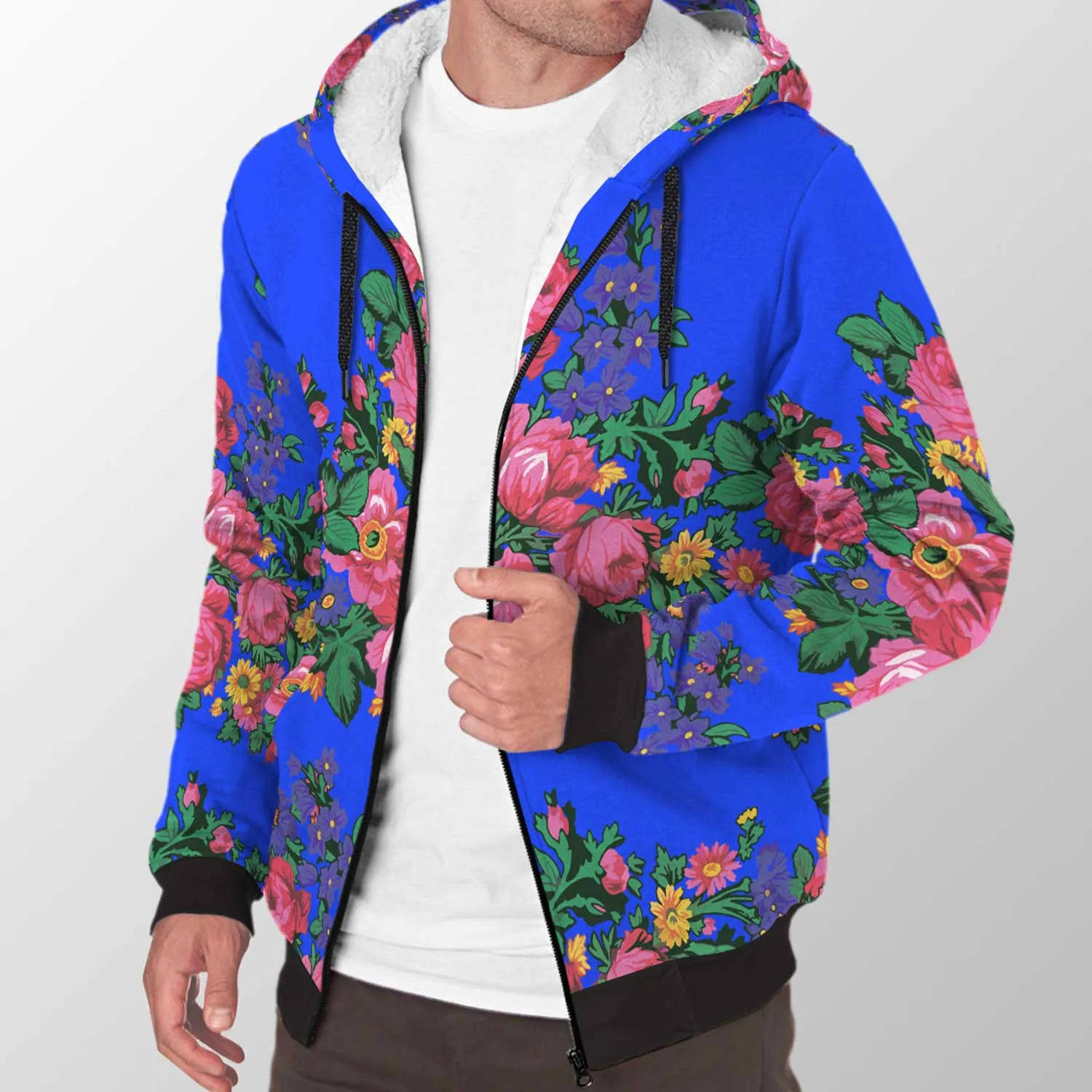 Kokum's Revenge Royal Sherpa Hoodie