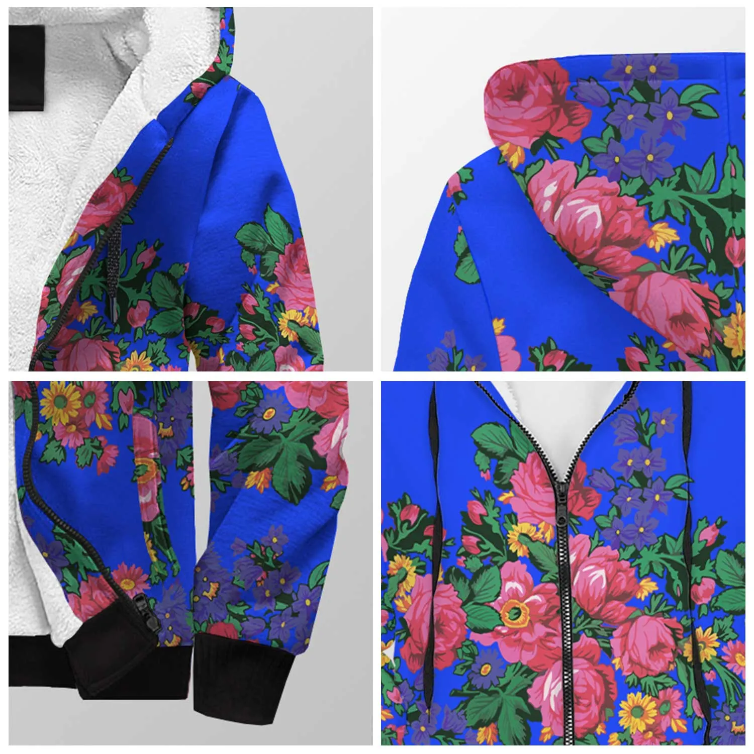 Kokum's Revenge Royal Sherpa Hoodie