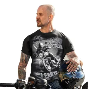 Lean To It - Mens Biker T-Shirt