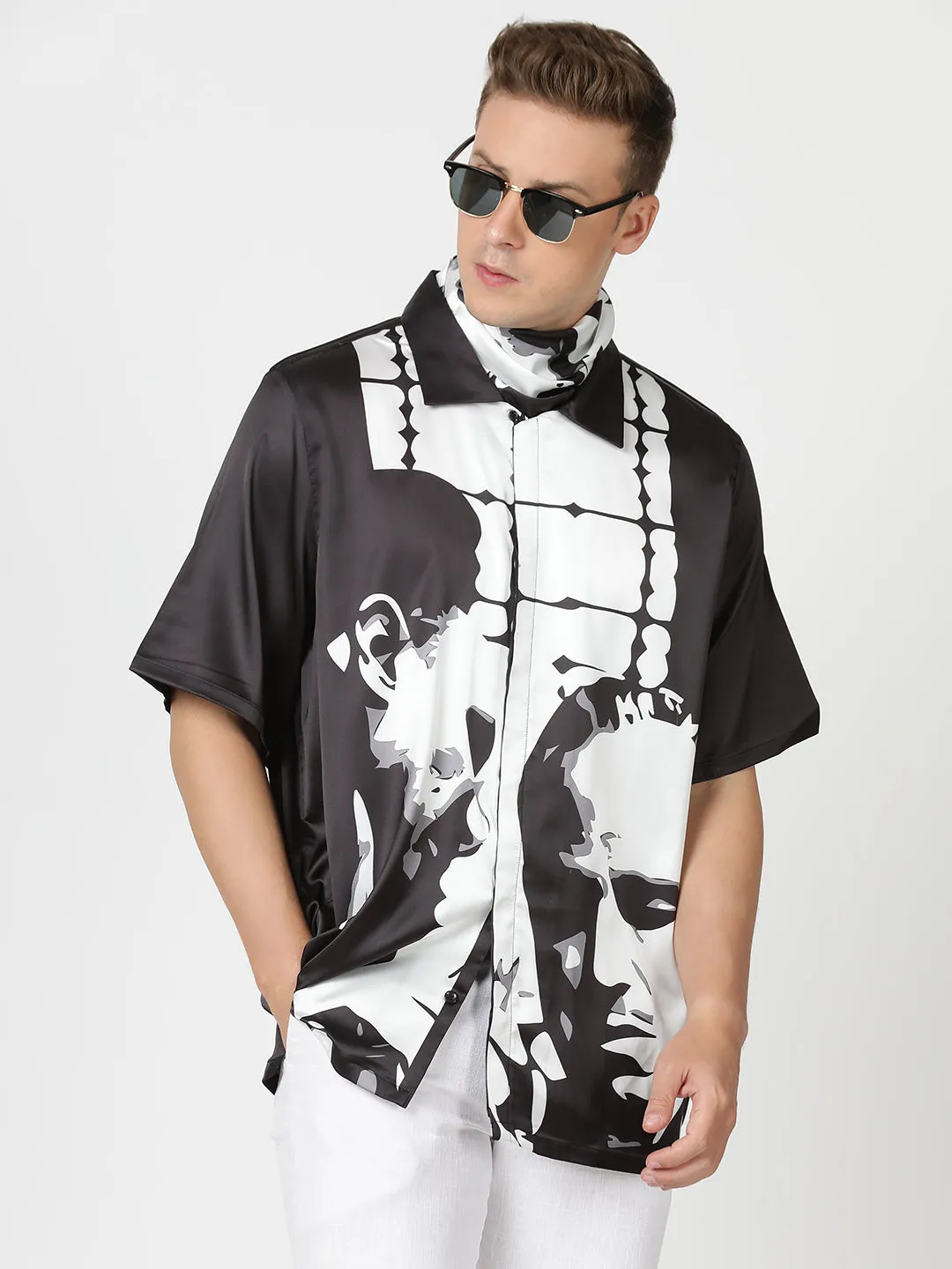 Mafia Majestic Neck Scarf Cum Pocket Square in Premium Soft Satin