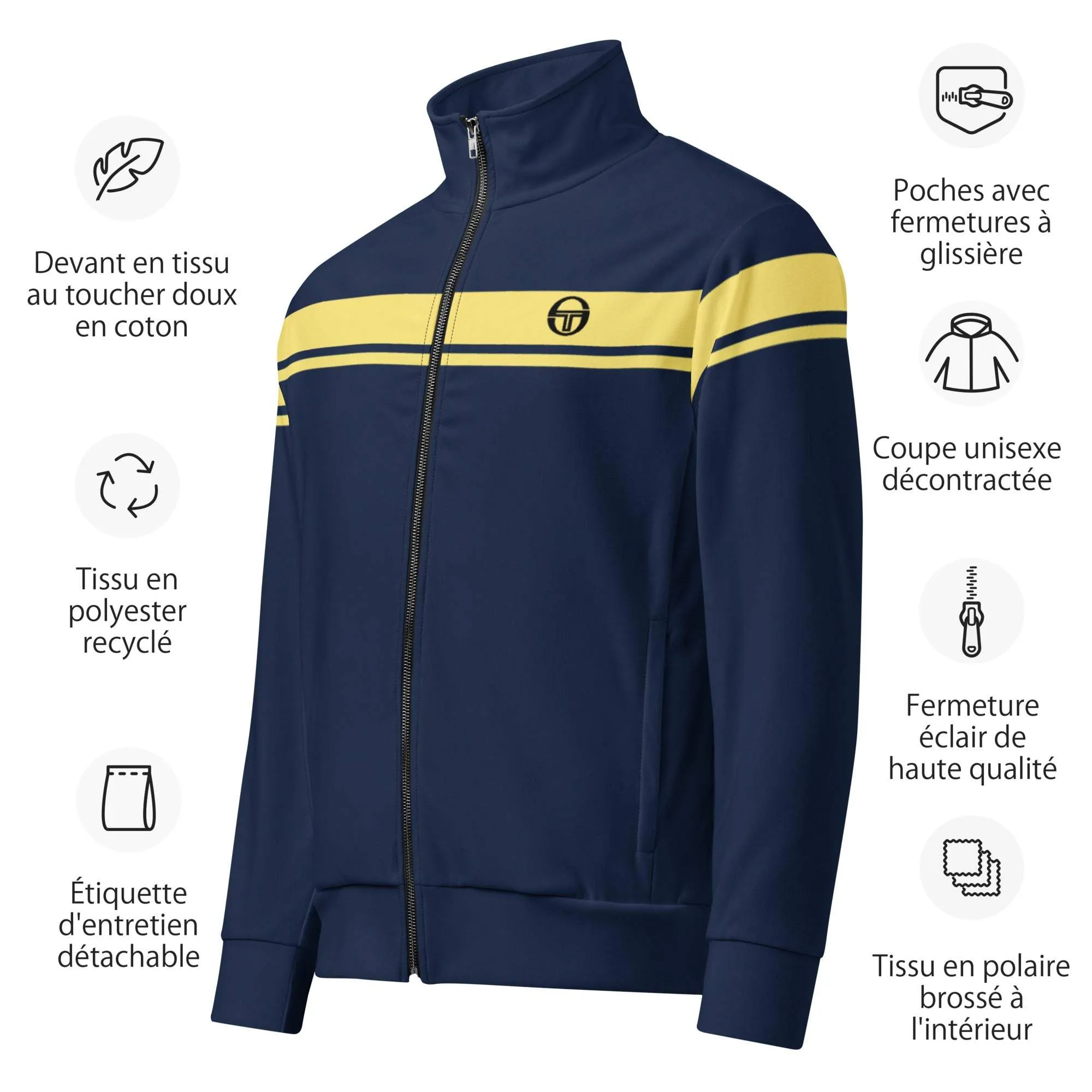 McEnroe Young Line Blue Yellow Track Jacket