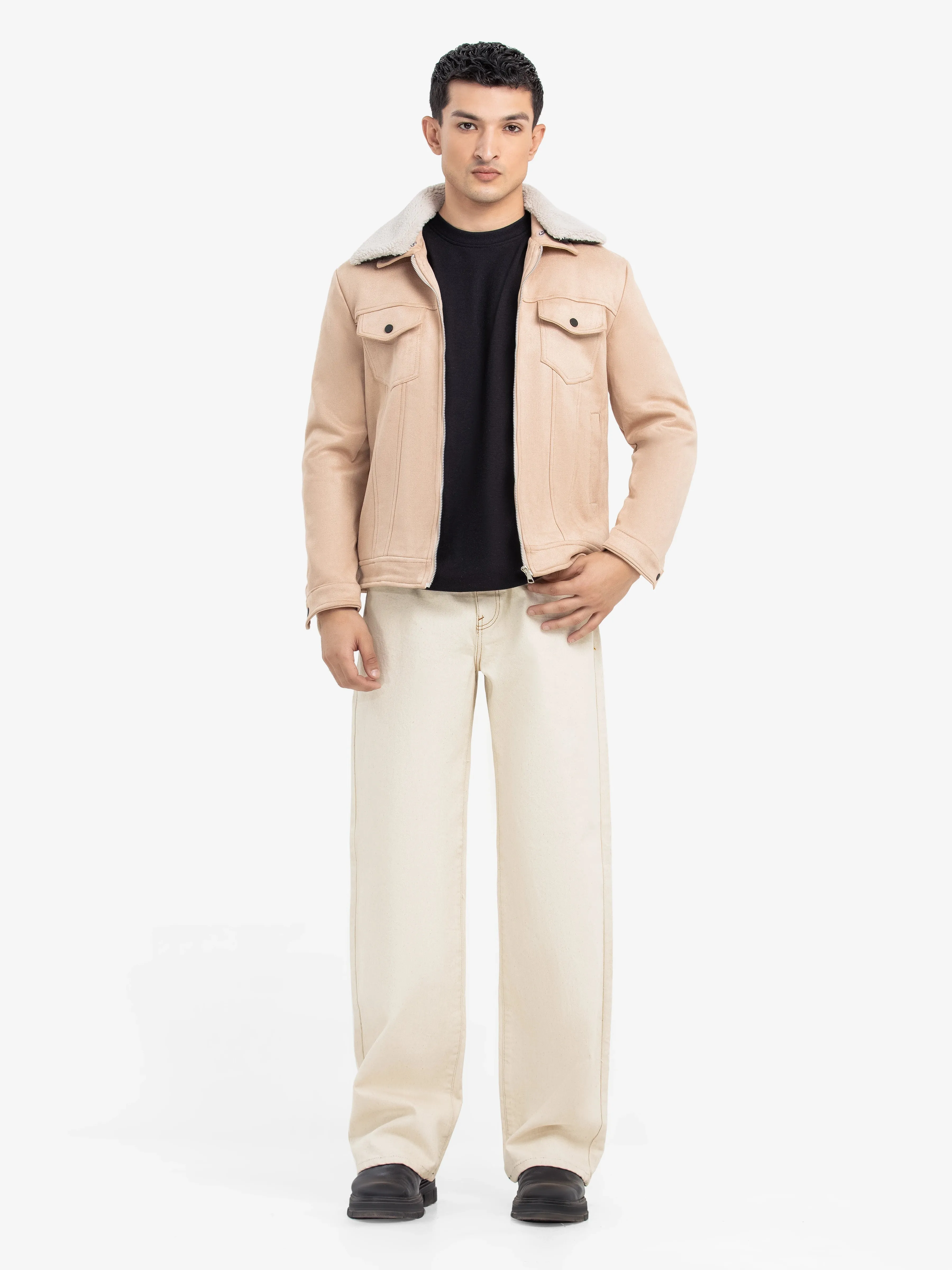 Men's Beige Jacket - EMTJ24-018