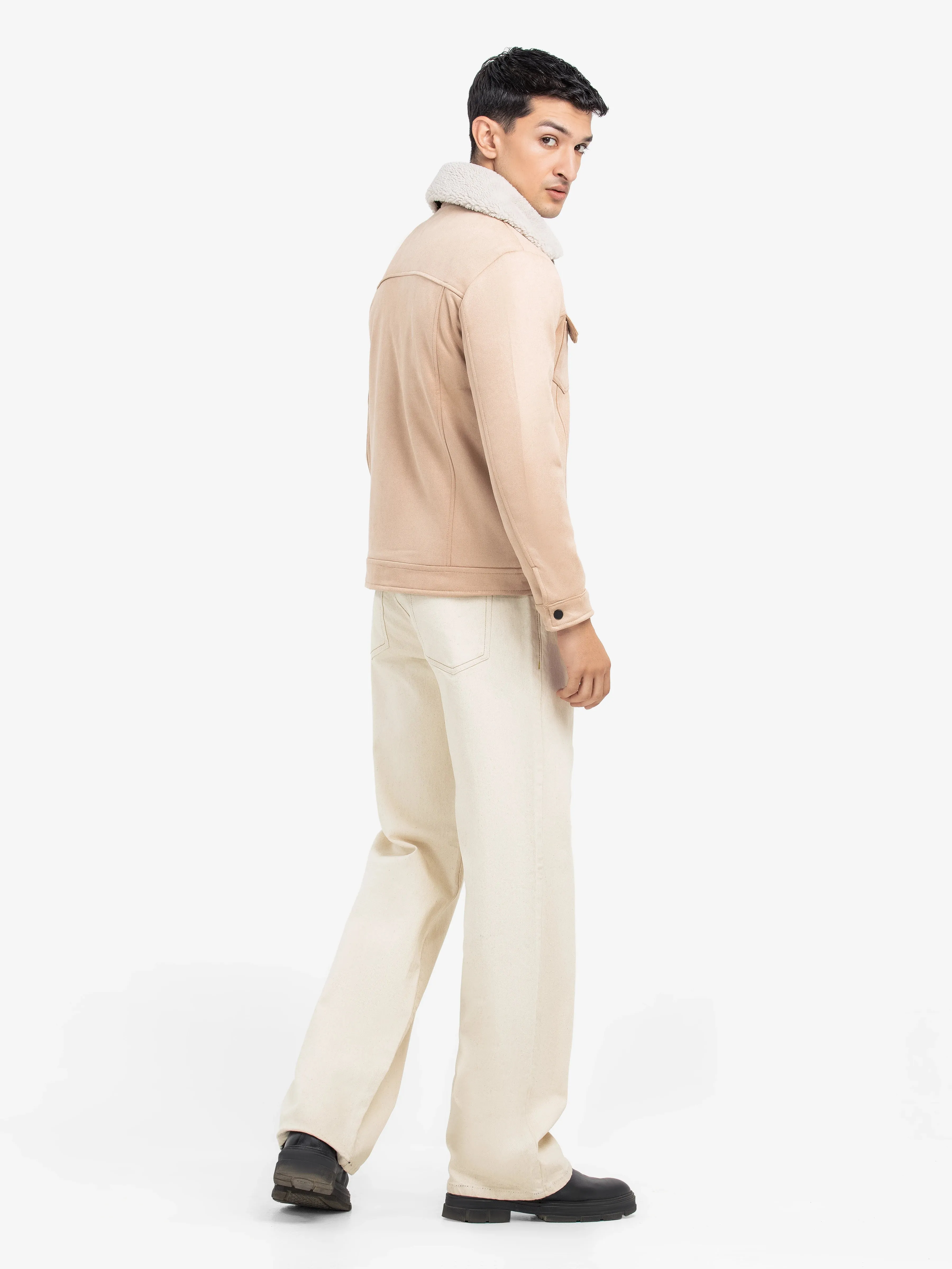 Men's Beige Jacket - EMTJ24-018
