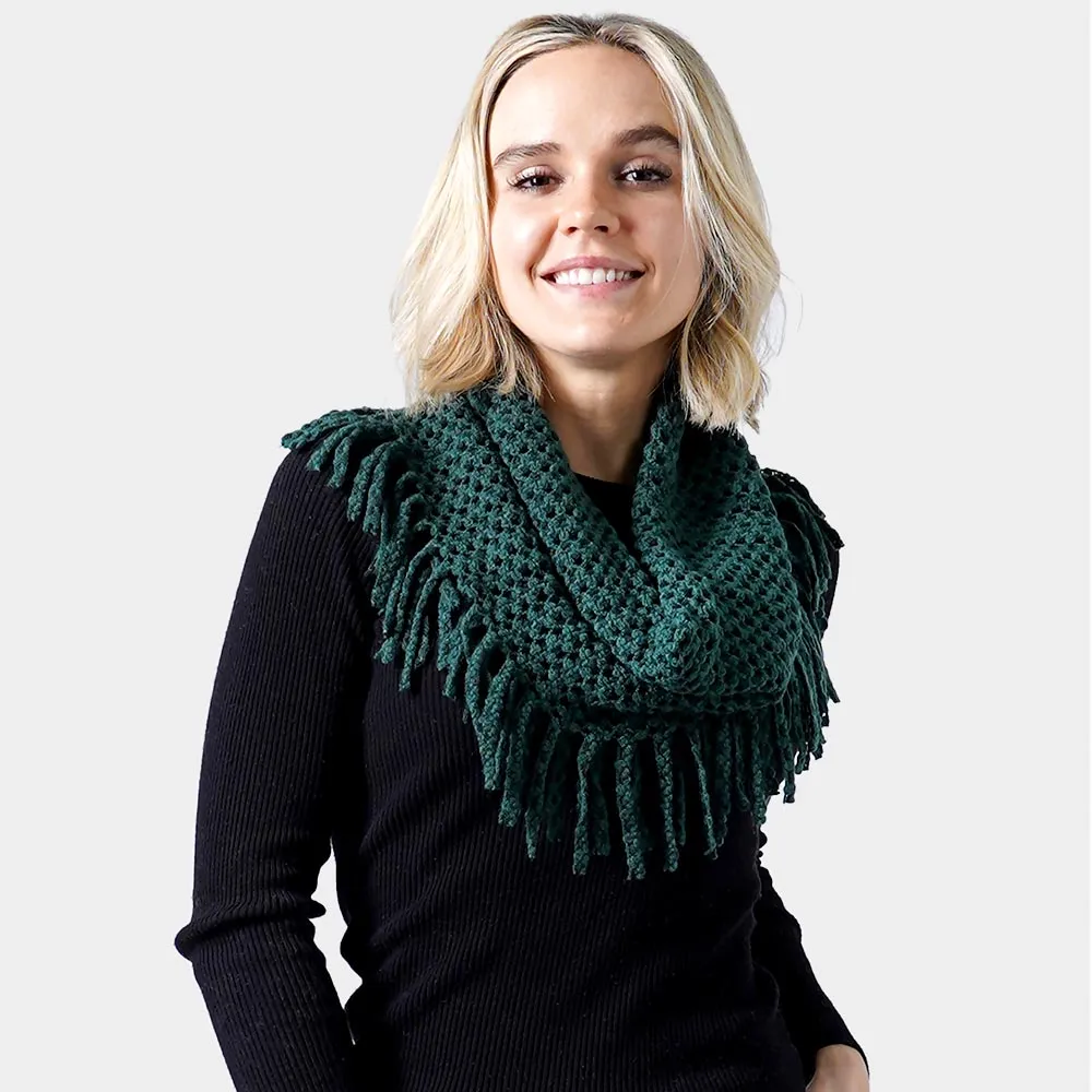Mini Tube Fringe Scarf