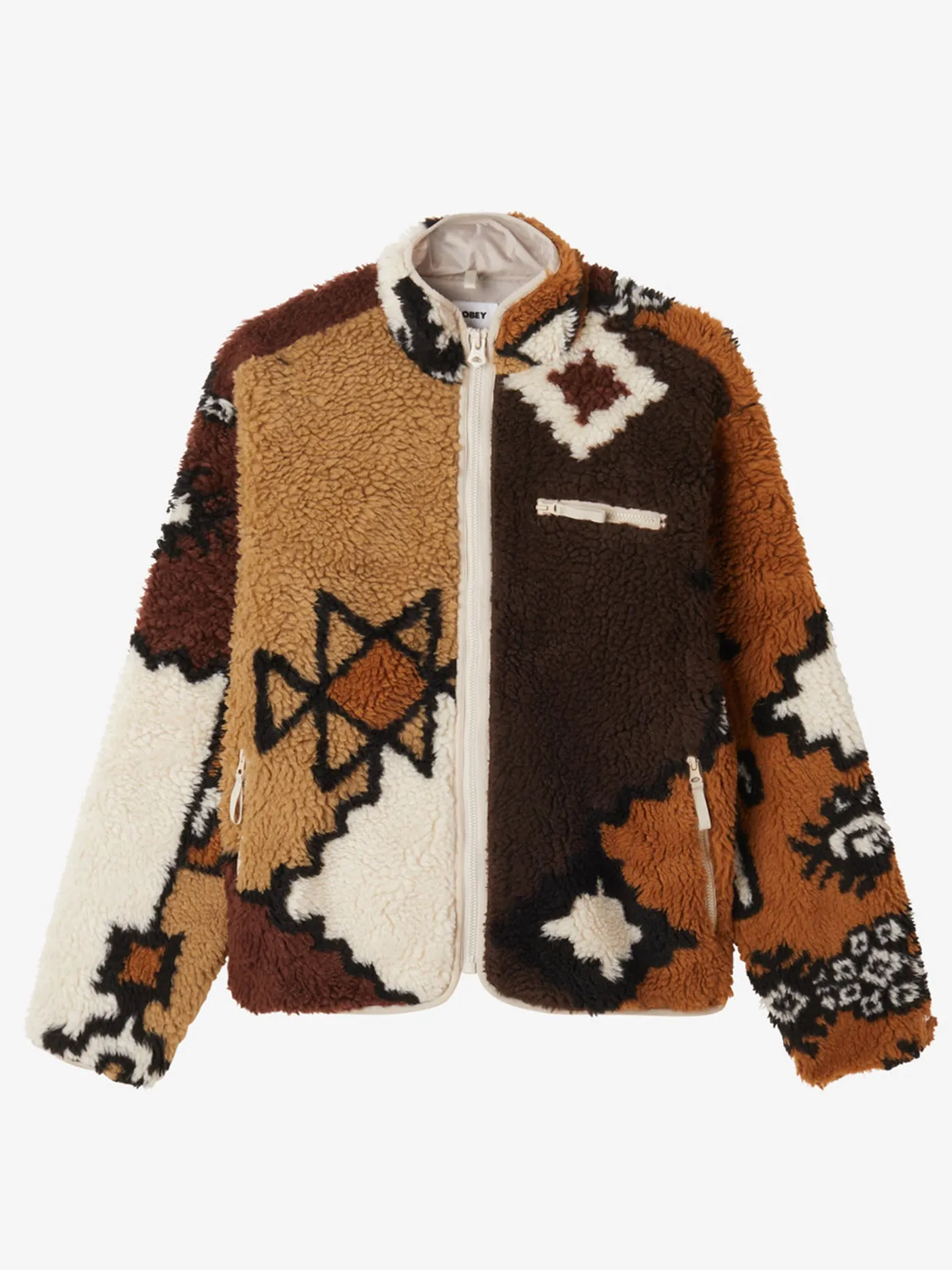 Moroccan Rug Sherpa Jacket