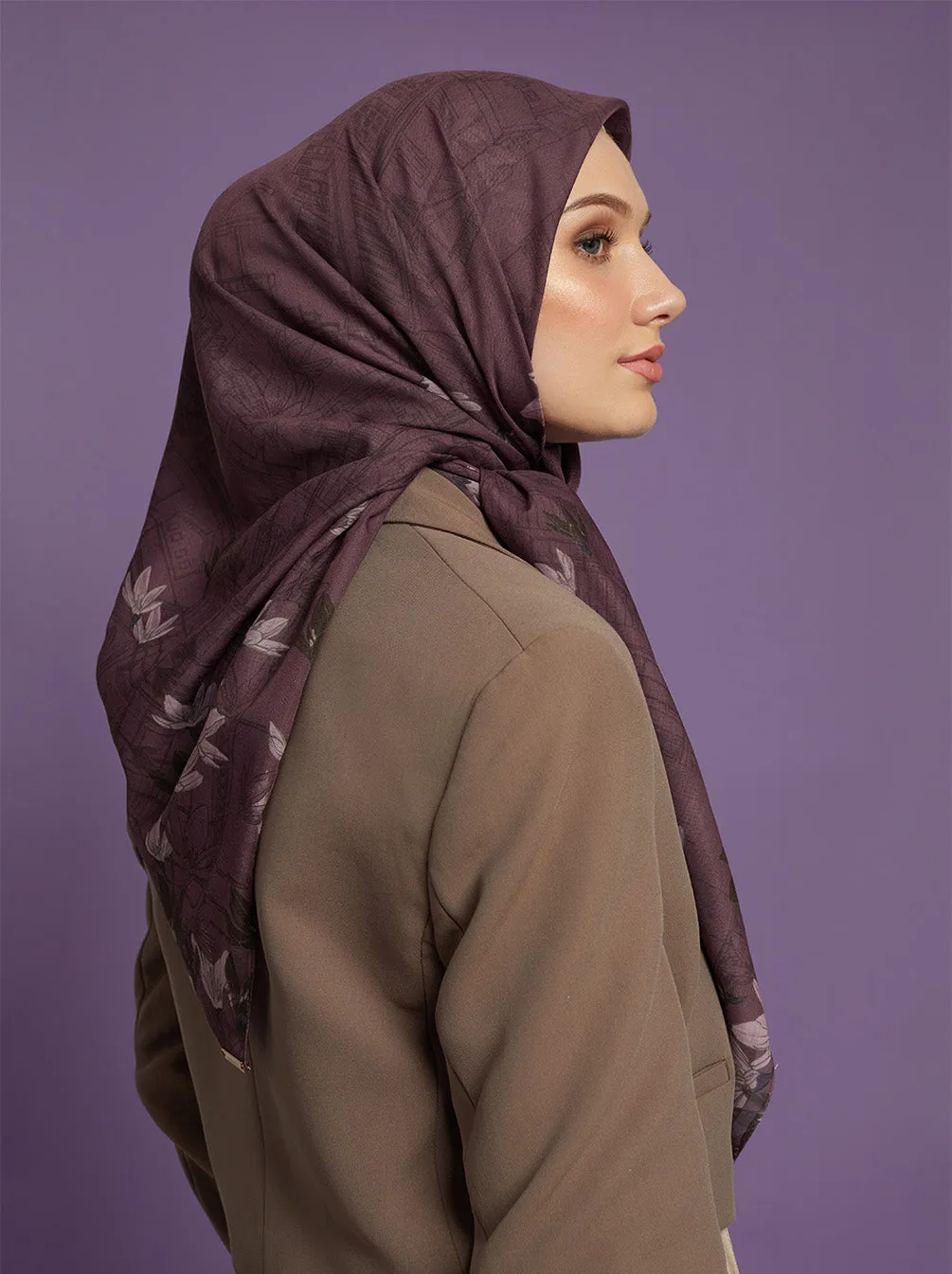 ORVA PARIS SIGNATURE SCARF RASPBERRY