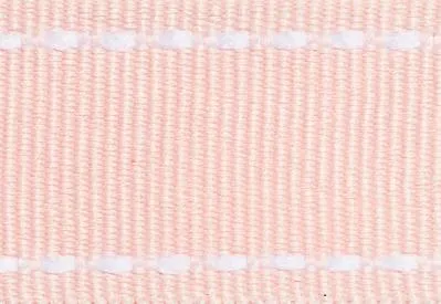 Pale Pink Saddle stitch Grosgrain Ribbon cut to 80CM (24 pieces)