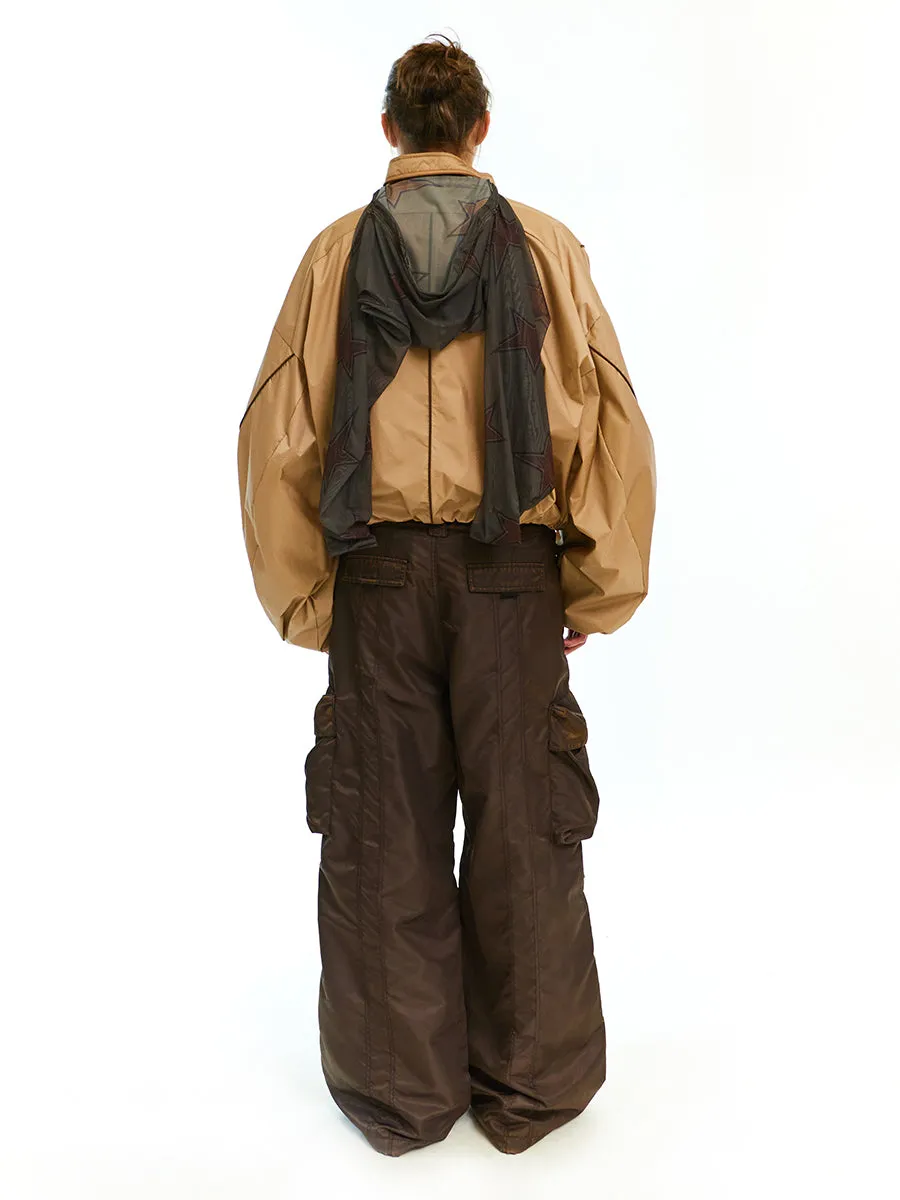 Panel layered track jacket