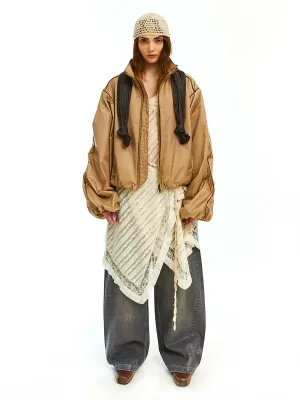 Panel layered track jacket