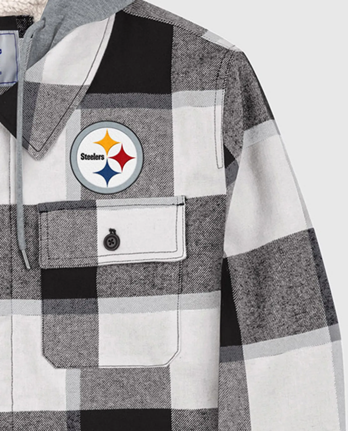 Pittsburgh Steelers The Big Joe Sherpa Lined Plaid Jacket