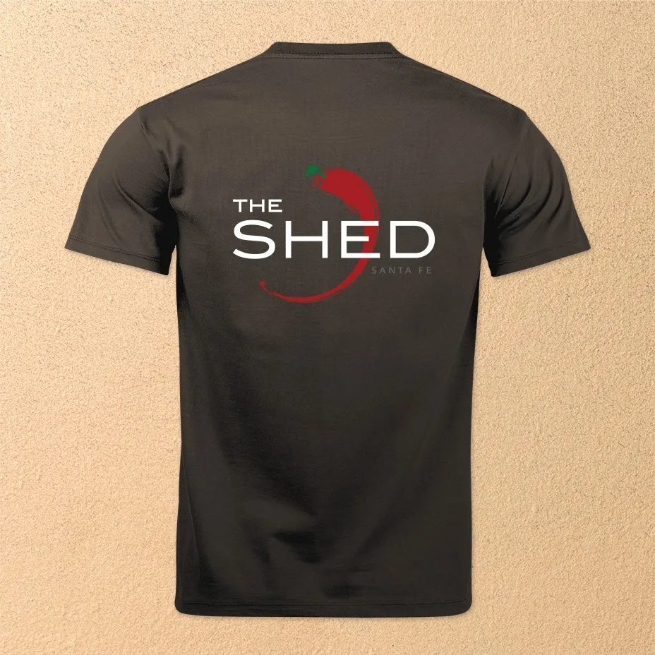 "The Shed Chile" Men's Short-Sleeved T-Shirt - Black