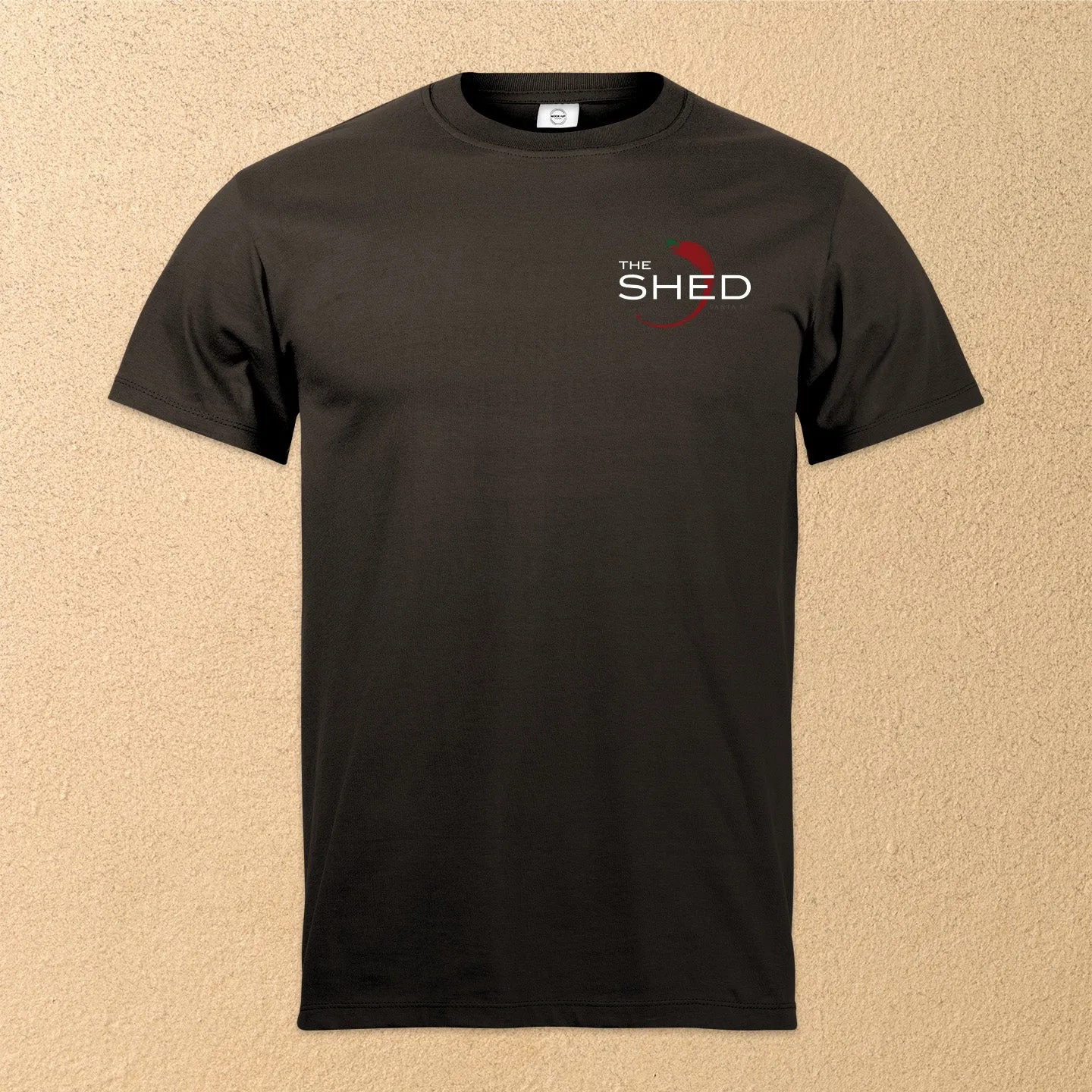 "The Shed Chile" Men's Short-Sleeved T-Shirt - Black