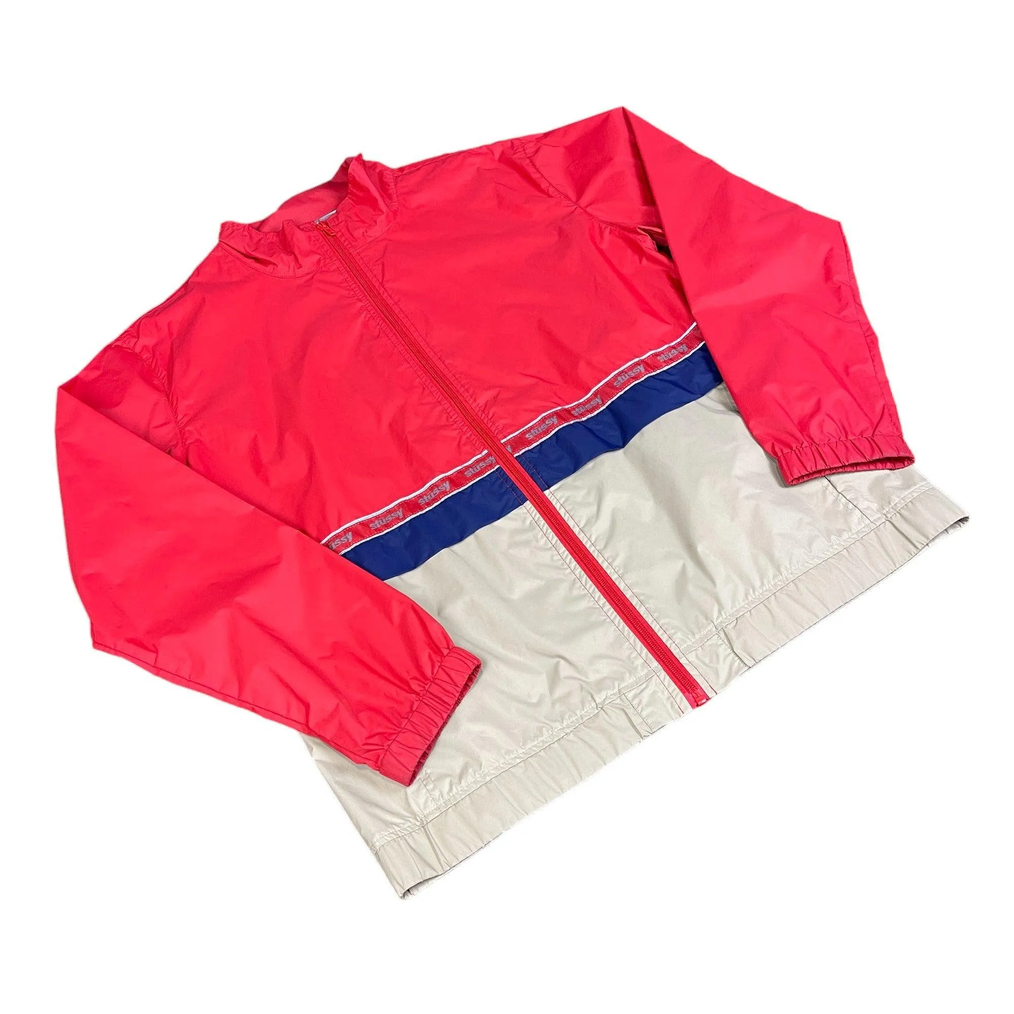 Red   Beige Stussy Jacket - Medium