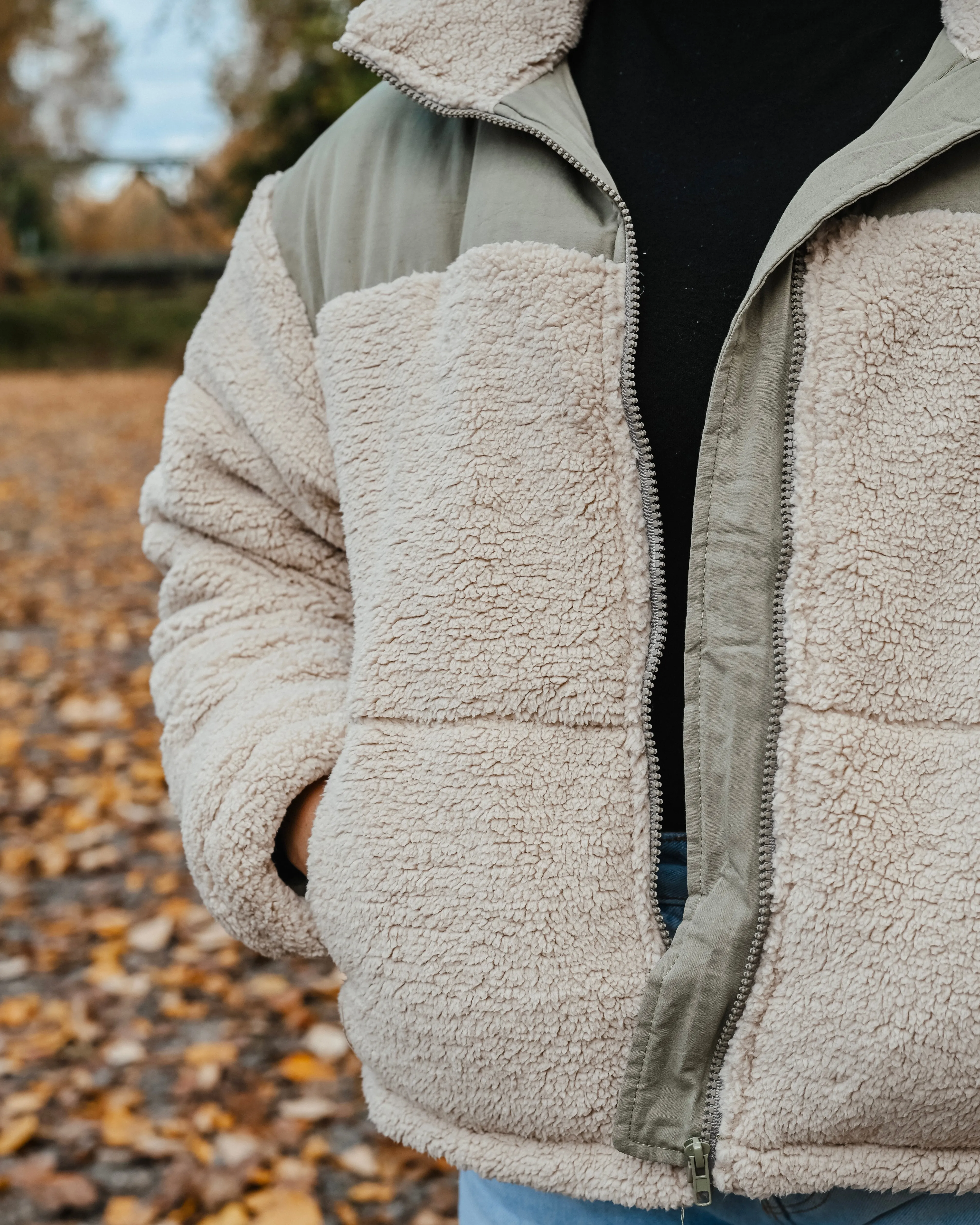 Sherpa Puffer Jacket